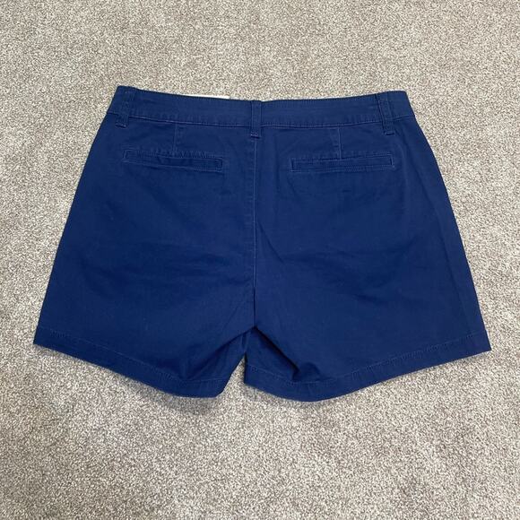 a.n.a a new approach mid rise midi short womens sz 6 blue stretch shorts nwt - Picture 2 of 16
